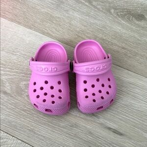Infant Crocs Little Clogs - Size C2/3 - Pink Taffy